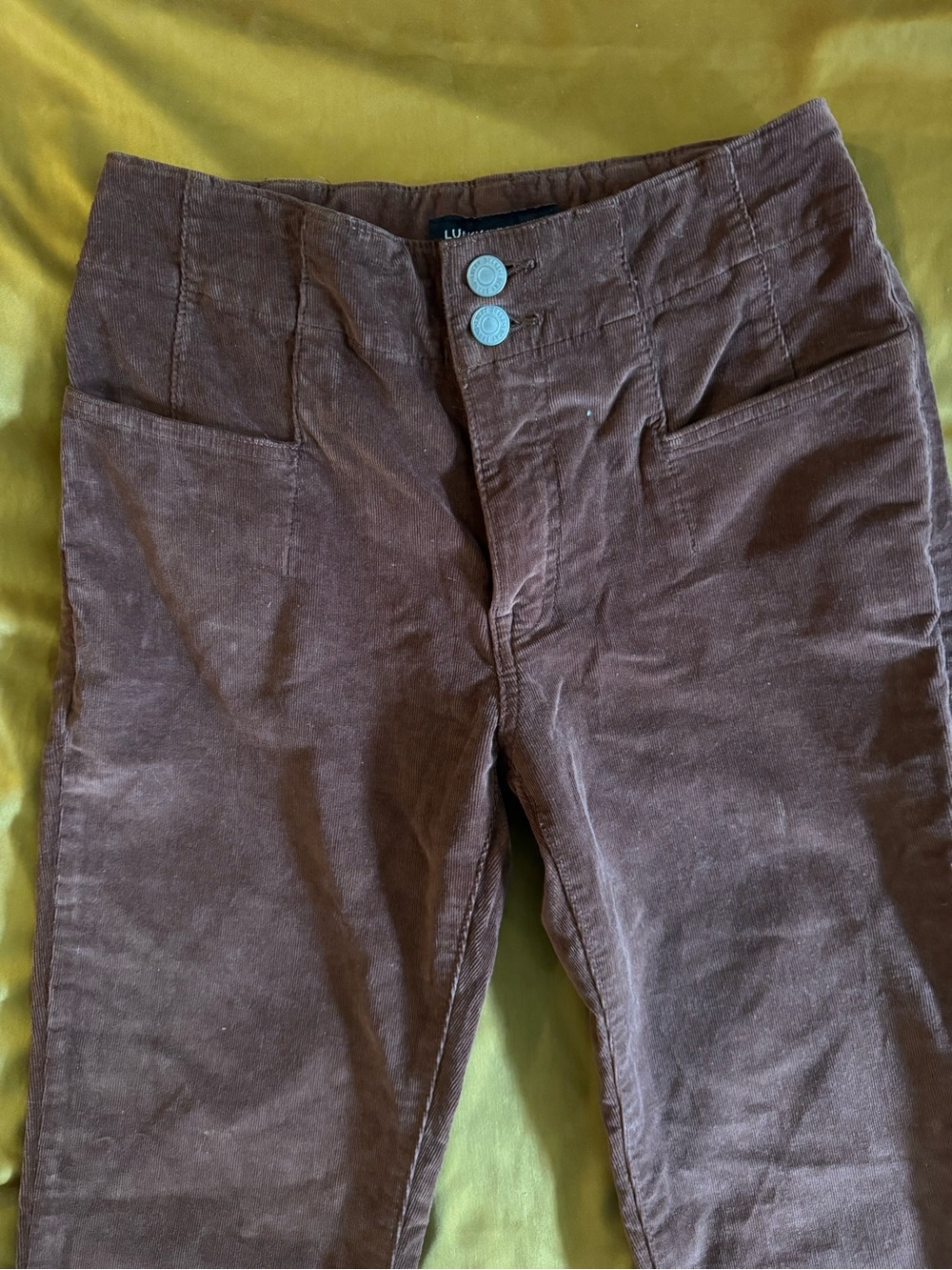 Lucky Brand Rust Corduroy Pants